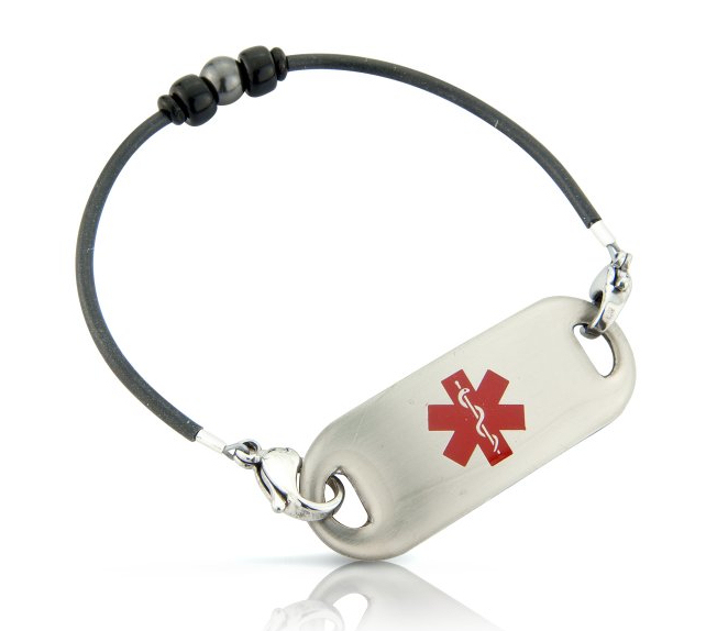 Silver Medical Alert ID Bracelet